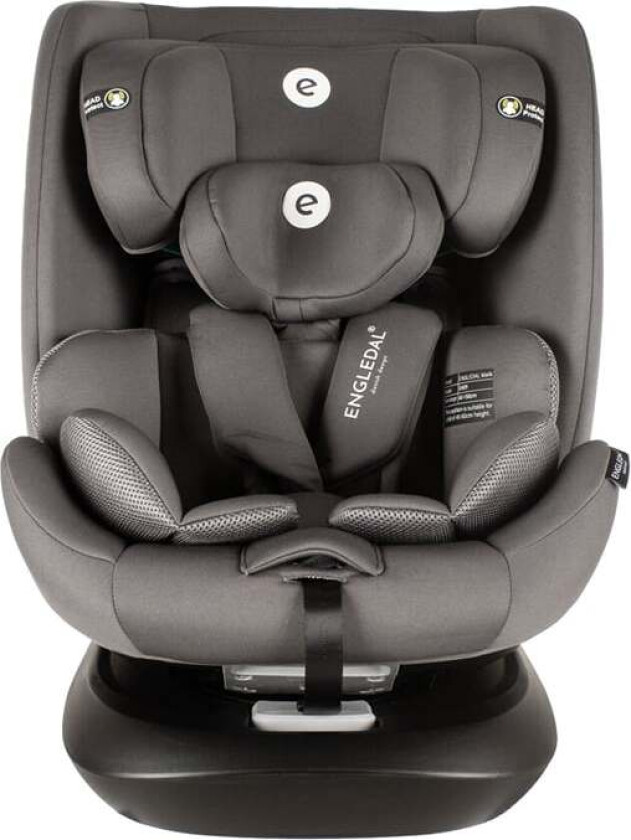 Car Seat 360 with IsoFix - Group 0+ - Malik - Black/Grey (25-01MAL-BG)