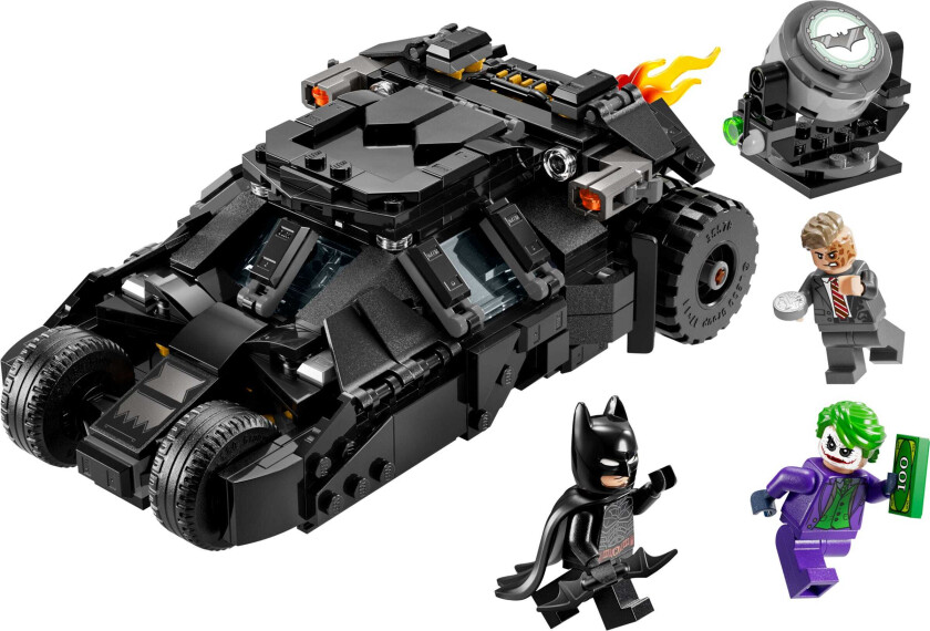Super Heroes Batman med Tumbler mot Two-Face og The Joker 76303