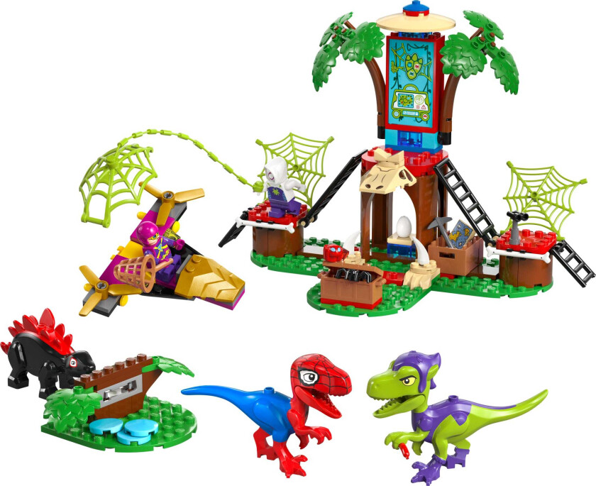 Super Heroes Spidey og Gobbys raptorkamp ved hovedkvarteret i treet 11200