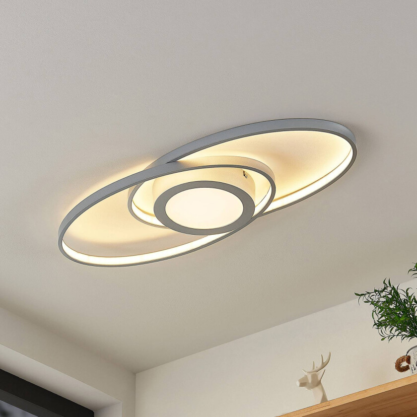 Mariyana LED-taklampe, titanfarger