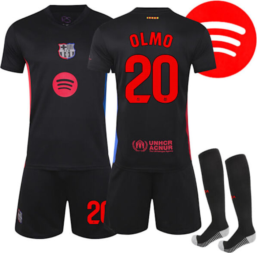 Barcelona Borte Fotballdrakt 2024-2025 Nr. 20 Olmo 28