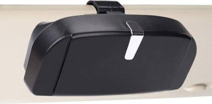 Brilleetui til bil, universal brilleoppbevaringsboks med magnetisk funksjon og kortspor, multifunksjonell brilleboks for bilens solskjerm