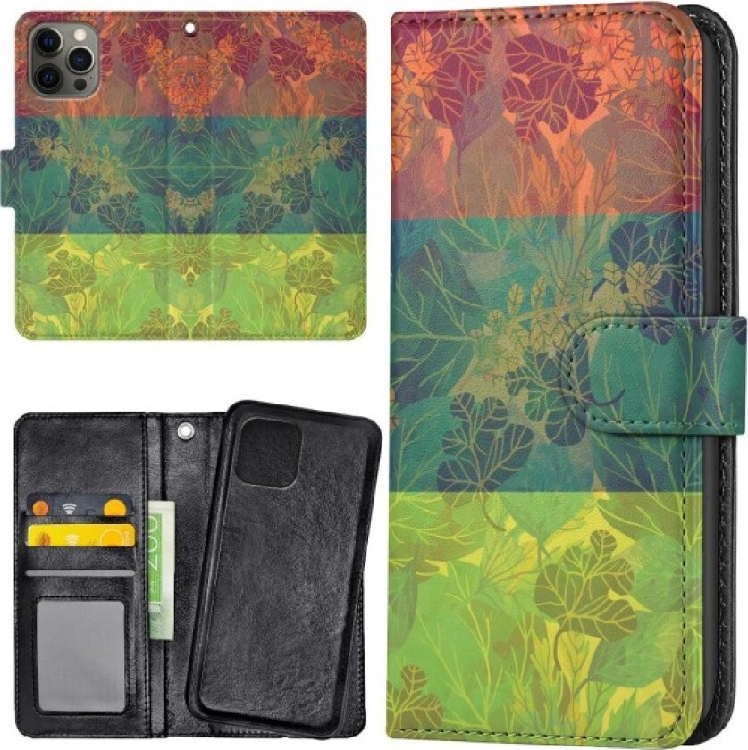 iPhone 13 Pro - Lommebok Deksel Løvmønster Multicolor