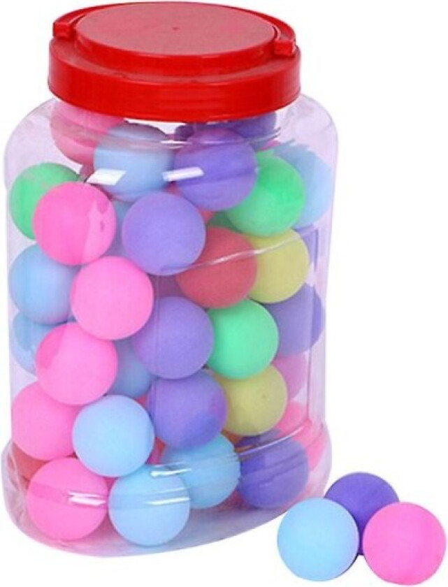 60 stk 40 mm bordtennisballer for trening (tilfeldig farge)