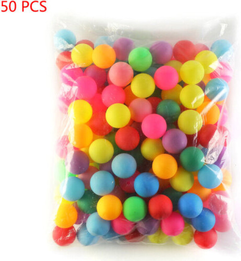 50 stk / Pakke Fargerike bordtennisballer 40MM Underholdning bord én størrelse