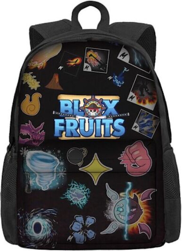 Barnehagesekk roblox blox fruits barneskolesekk polyester skolesekk med stor kapasitet