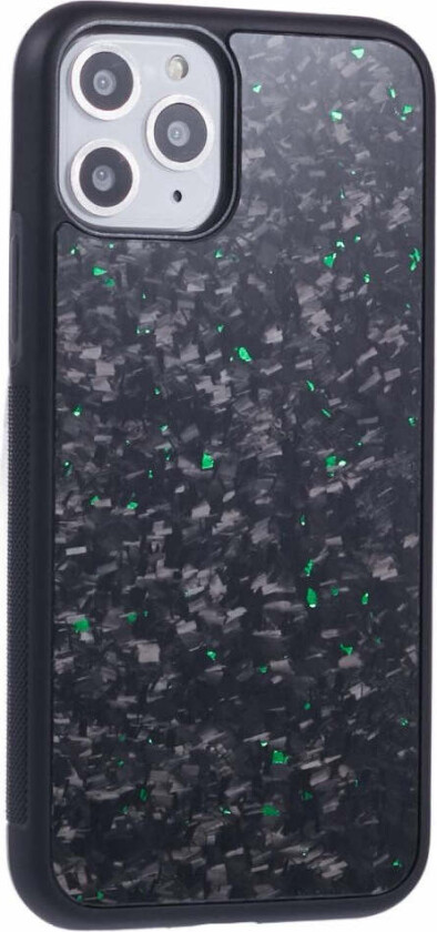 iPhone 11 Pro Deksel i Aramidfiber og Myk Plast - Grønn