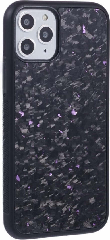 iPhone 11 Pro Deksel i Aramidfiber og Myk Plast - Lilla