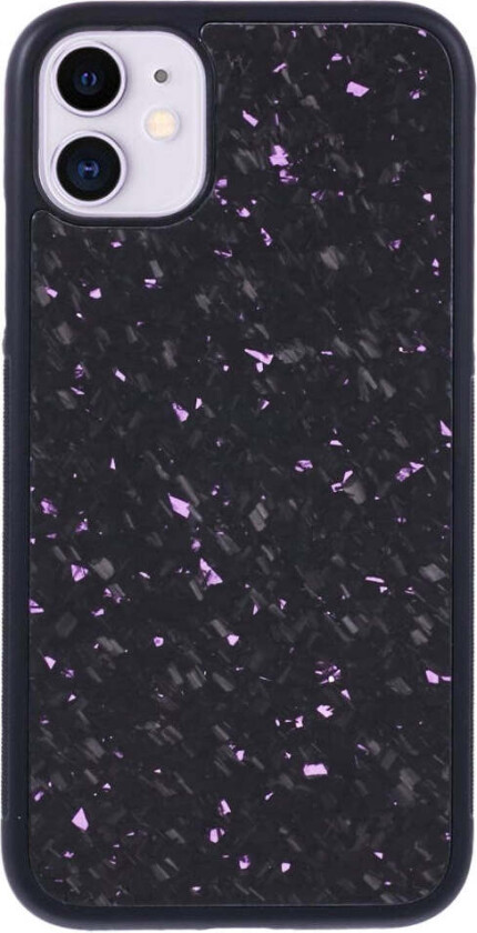 iPhone 11 Deksel i Aramidfiber og Myk Plast - Lilla