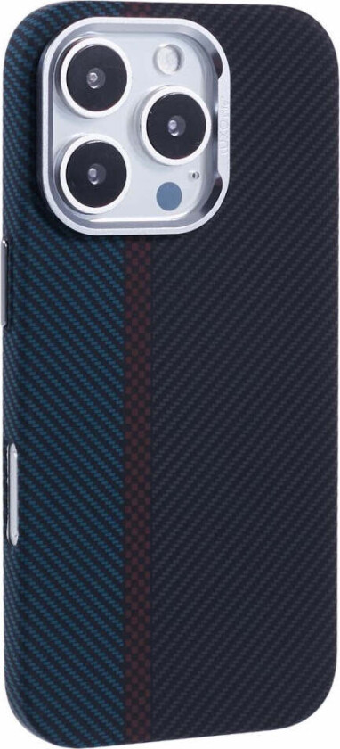 Mønstret Carbon Deksel - iPhone 16 Pro - MagSafe Kompatibel - Dark Colored Pattern