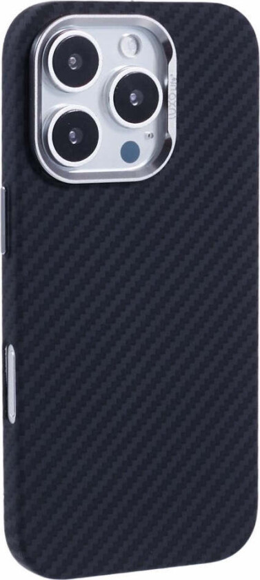 Mønstret Carbon Deksel - iPhone 16 Pro - MagSafe Kompatibel - Black