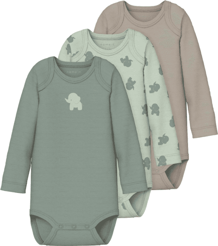 Bilde av Name It Nbmbody 3-pack body, Sea Foam