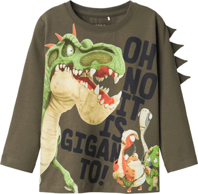 Name It Nmmdovid Gigantosaurus genser, Dusty Olive