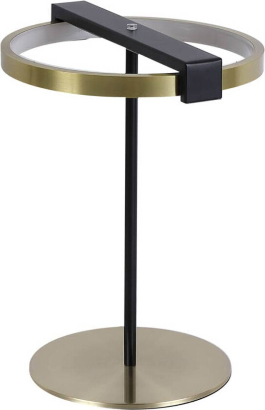 Aerial LED-bordlampe, messing/svart, stål, silikon