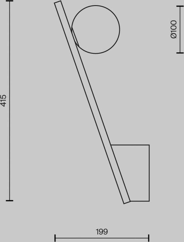 vegglampe Kazmir, gullfarget, høyde 35 cm, metall