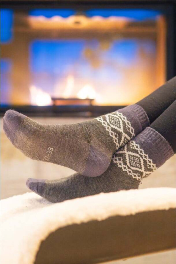 Hardanger ullfrottésokk