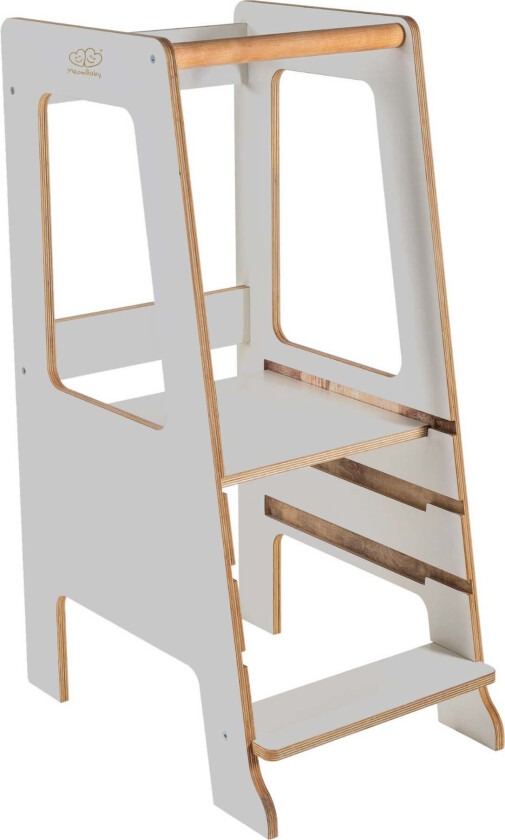 Meowbaby Læringstårn, Grå - Motoriske møbler - Furu