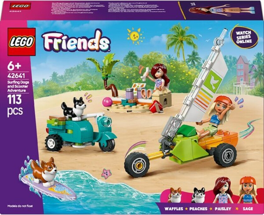 Friends Lekesett med surfende hunder og scooter 42641