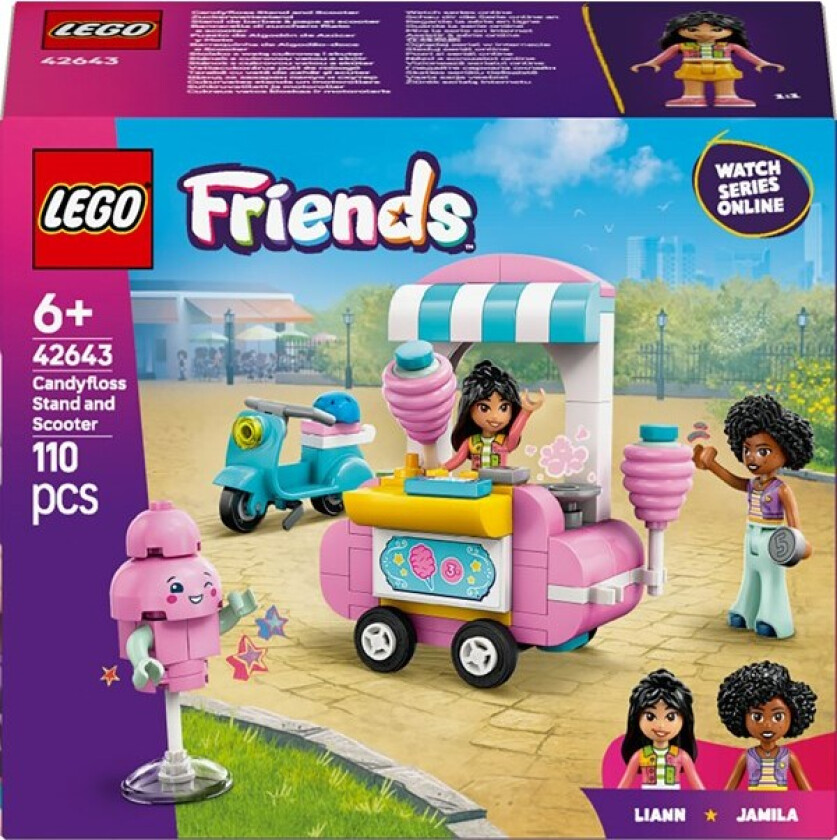 Friends Sukkerspinnkiosk og scooter 42643