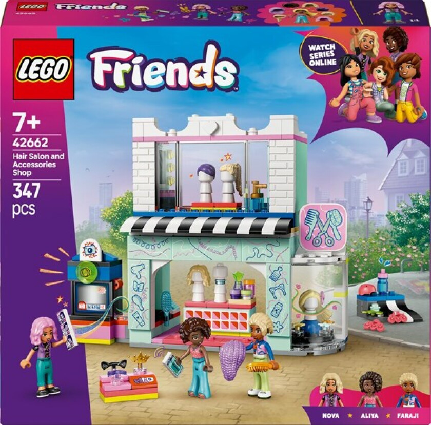 Friends Frisør og butikk med hårtilbehør 42662