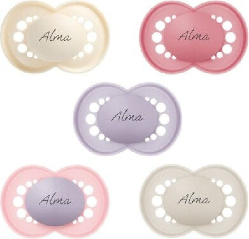 Bilde av Mam Original, Str. 2 (6-16 Mnd.), Symmetrisk - Silikon, Smokk Med Navn