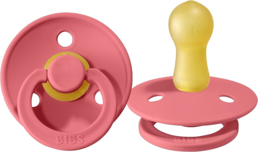 Bibs Naturgummi Smokk - 0/6 mnd, S - Ruby