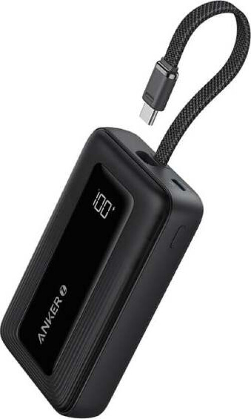 (20K 30W Built-In USB-C Cable) - Black