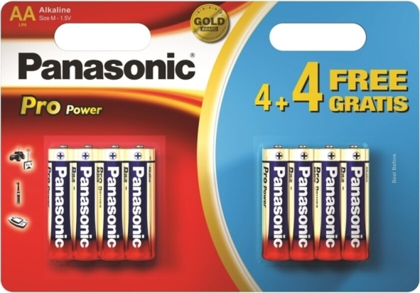 Battery Pro Power Aa/R6 8Pcs.