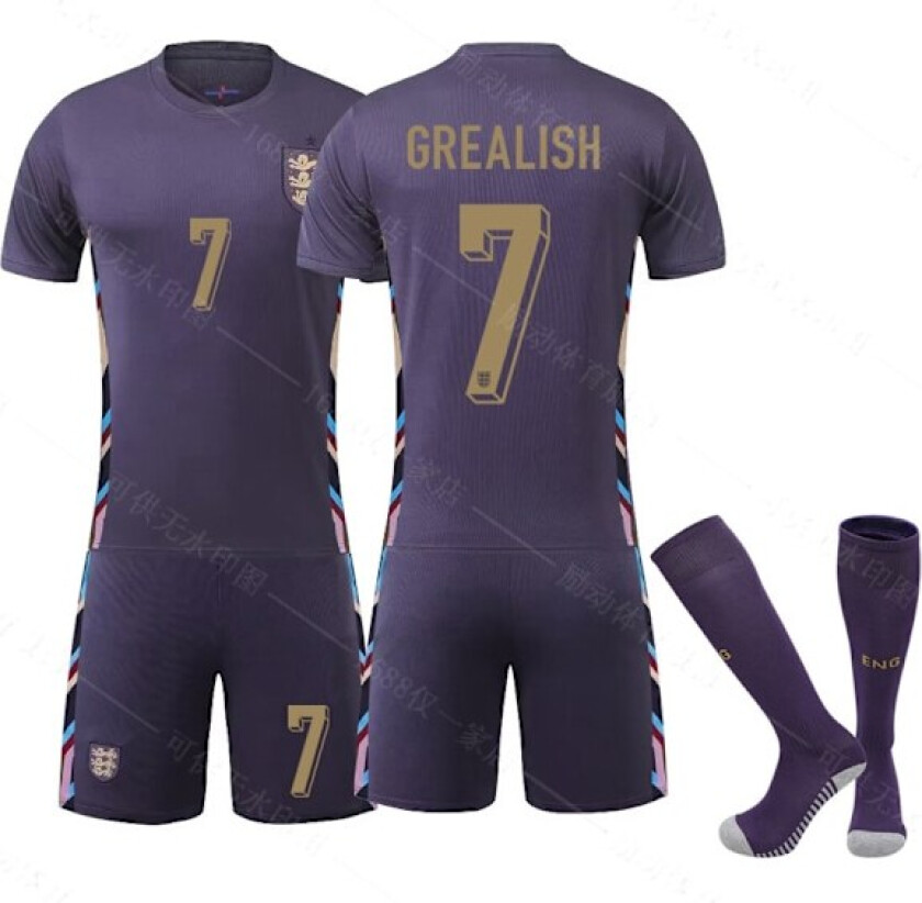 Gos - EM 2024 Fotballdrakt England Borte 7 GREALISH GREALISH 26