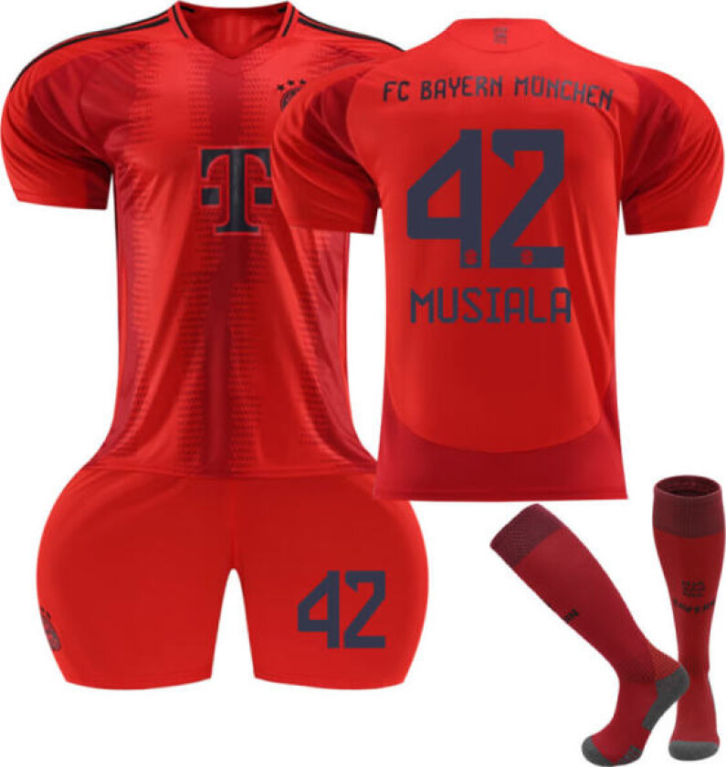 Bayern München Hjemme Fotballdrakt for Barn med Sokker Nr. 42 Musiala 2024-2025 28