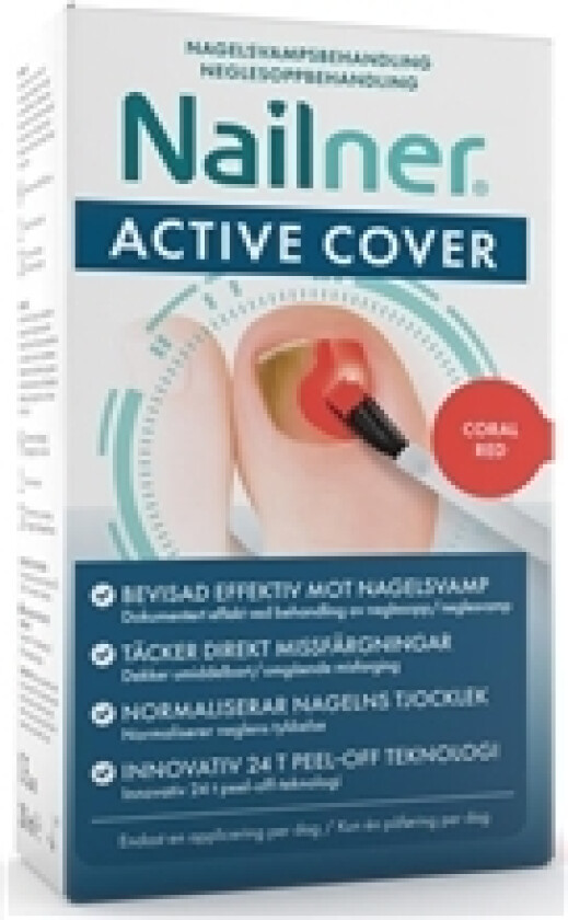 Nailner Active Cover 30 ml Coral Red