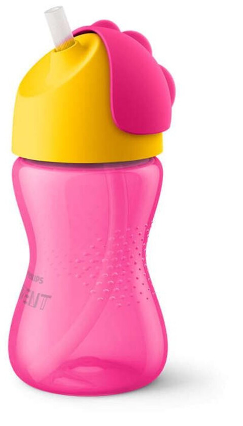 Avent Flaske med Sugerør, 300ml, Rosa
