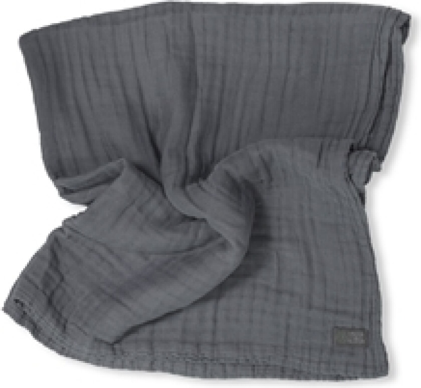 Vinter & Bloom Pledd Musselin EKO Steel Grey