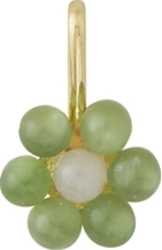 Design Letters MyFlower Charm Gold 7mm Green