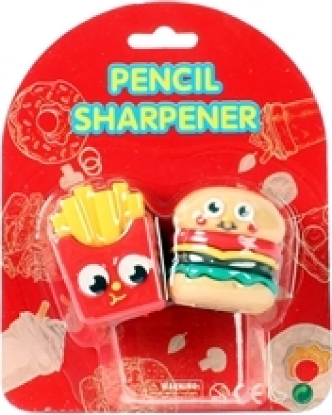 Blyantspisser Hamburger Fries 2-pak