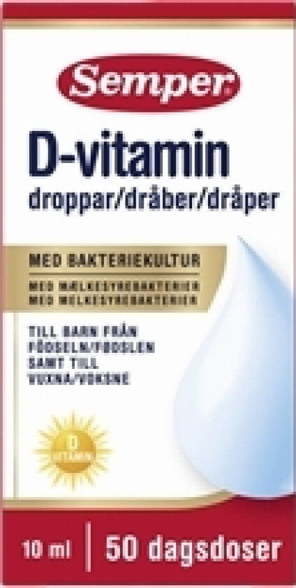 Semper D-vitamindroppar 50 dagsdoser 10 ml