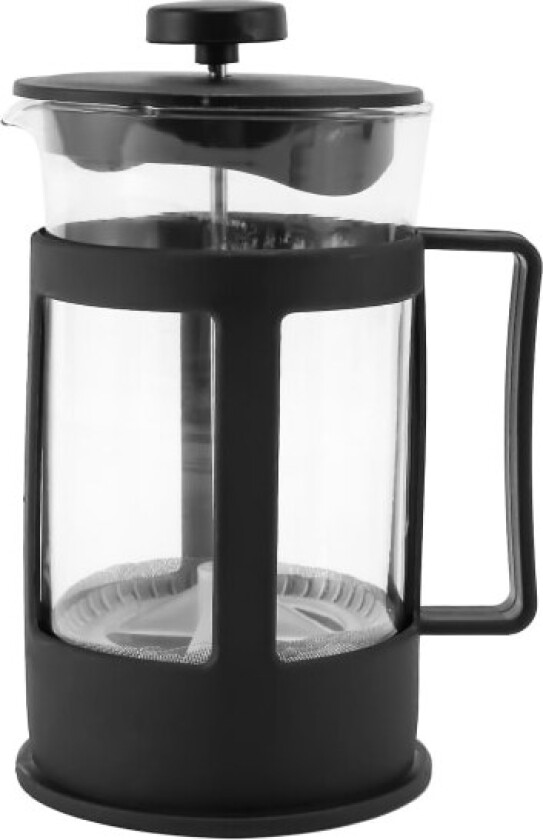 Glass French Press Kaffemaskin for Kaffe og Te, 600ml Kaffepresse, Borosilikatglass, Varmebestandig Håndtak