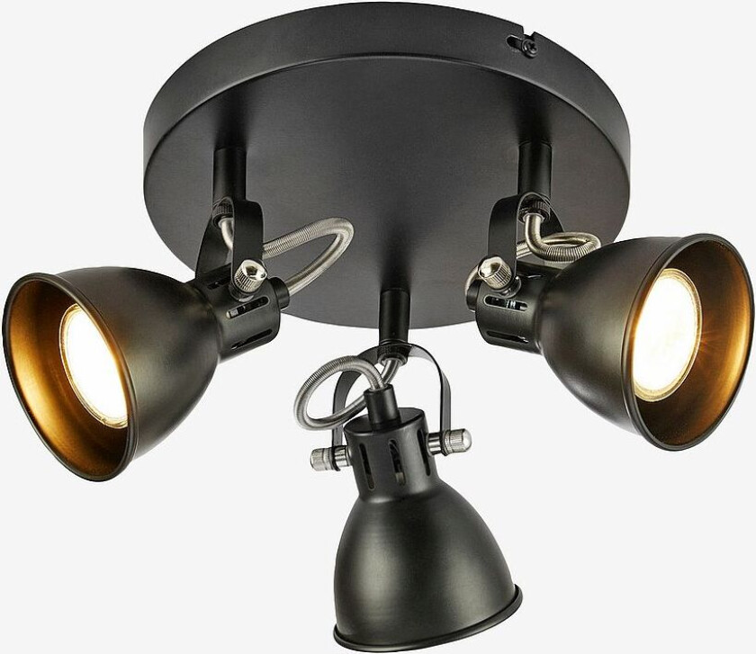 Taklampe Mion 3L, Svart