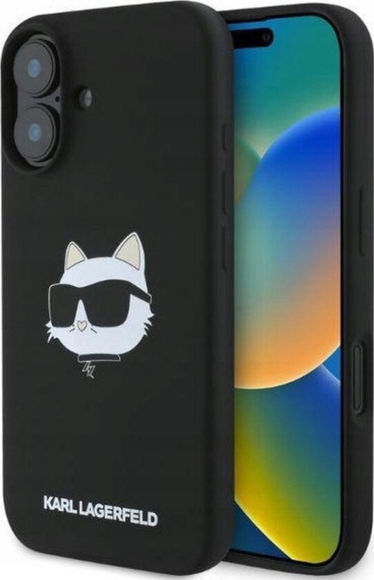 Liquid Silicone Choupette Head Magsafe Case For Iphone 16 Pro Juodas