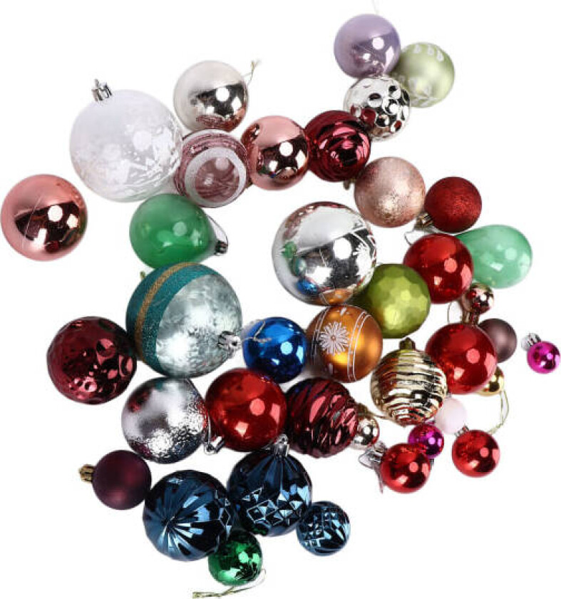 Julekule Tilfeldig Farge Størrelse Slitesterk Lett Attractiv