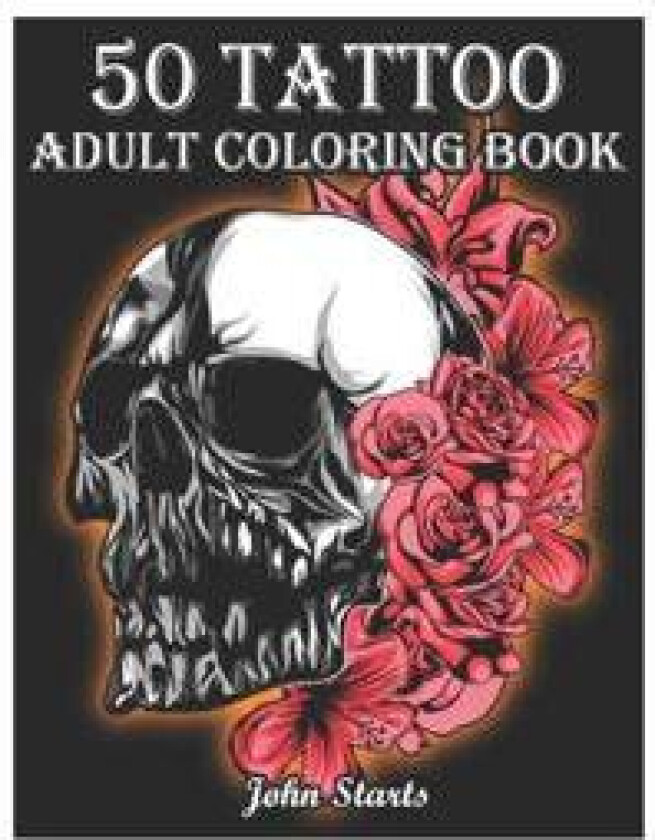 50 Tattoo Adult Coloring Book