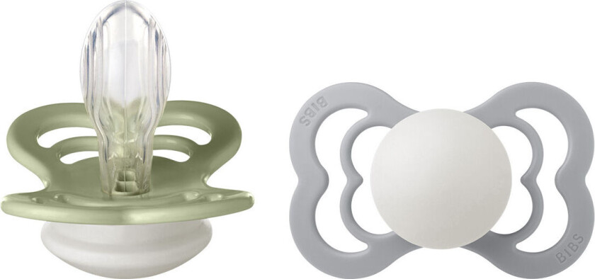 Supreme Silikon 6mån+ (Sage GLOW/Cloud GLOW) 2 st - 1 Pakke