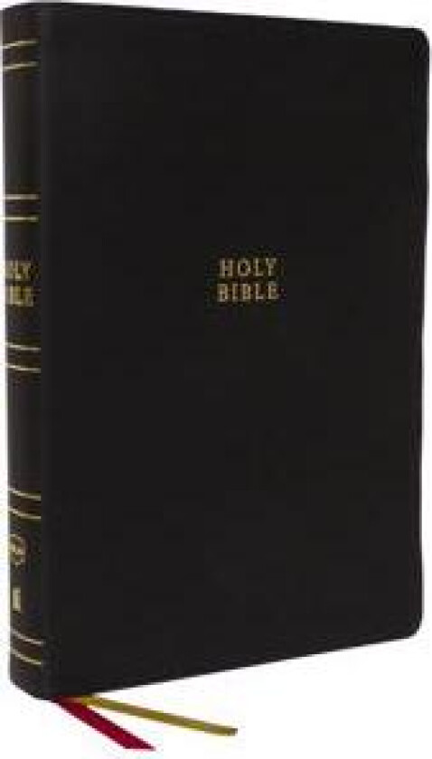 NKJV Holy Bible, Super Giant Print Reference Bible, Black Genuine Leather, 43,000 Cross References, Red Letter, Thumb Indexed, Comfort Print: New King
