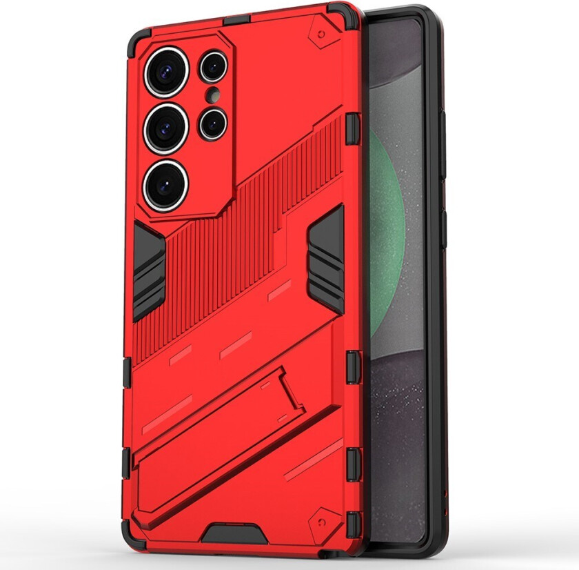 Håndverker Deksel m. Kickstand - Samsung Galaxy S25 Ultra - Rød