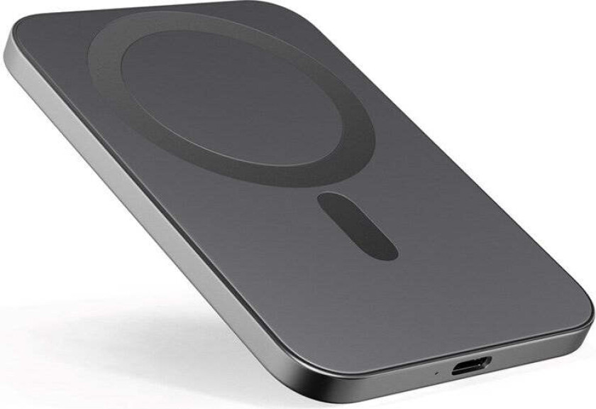 10W UltraPack EM31 Slim Alu Mag+ 3000 mAh Power Bank med USB-C - MagSafe Kompatibel - Grå