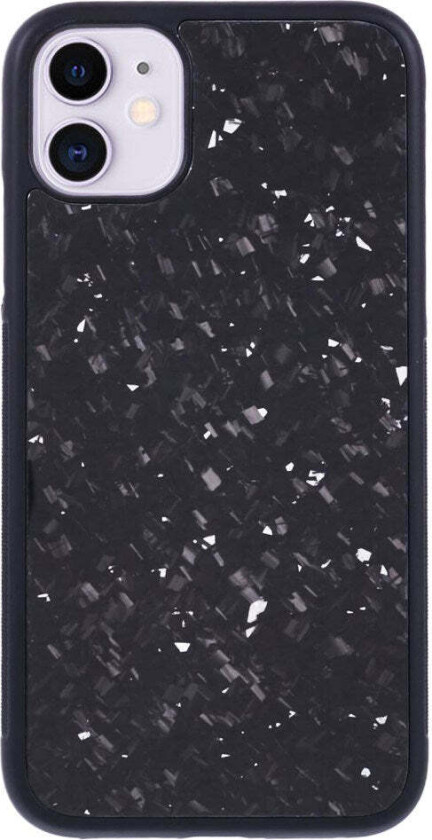 iPhone 11 Deksel i Aramidfiber og Myk Plast - Sølv