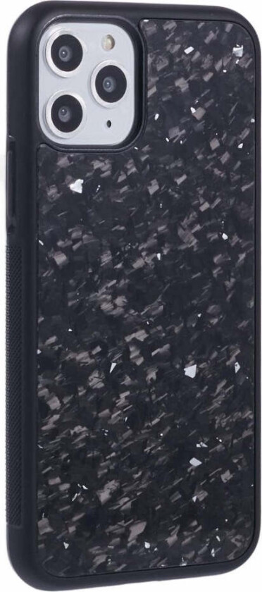 iPhone 11 Pro Deksel i Aramidfiber og Myk Plast - Sølv