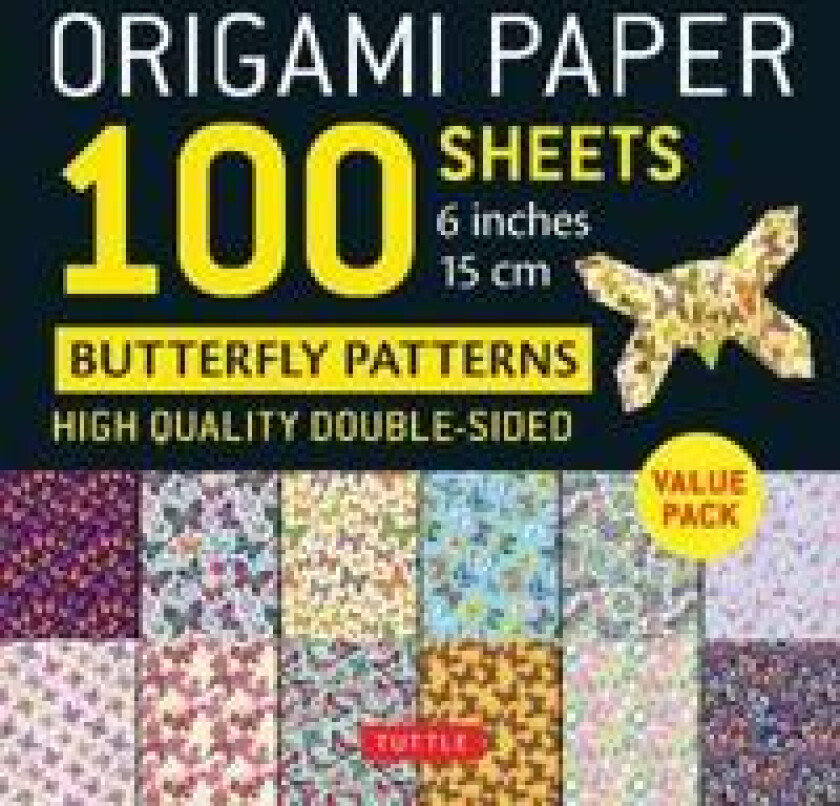 Origami Paper 100 Sheets Butterfly Patterns 6' (15 cm)