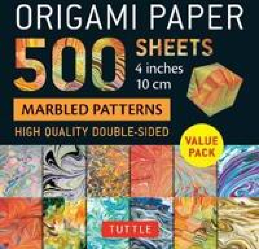 Origami Paper 500 sheets Marbled Patterns 4' (10 cm)