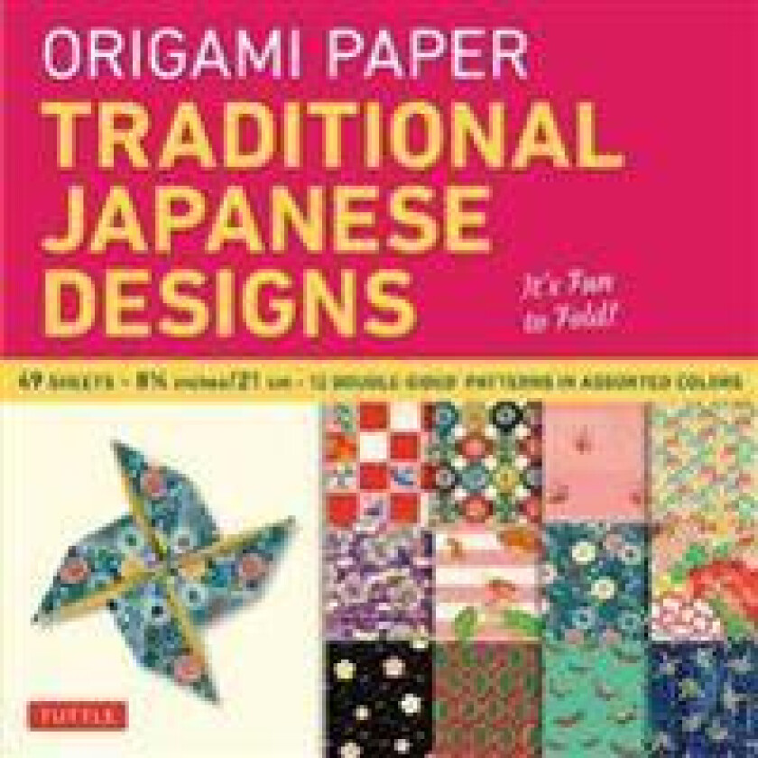 Origami Paper - Traditional Japanese Designs - Large 8 1/4'